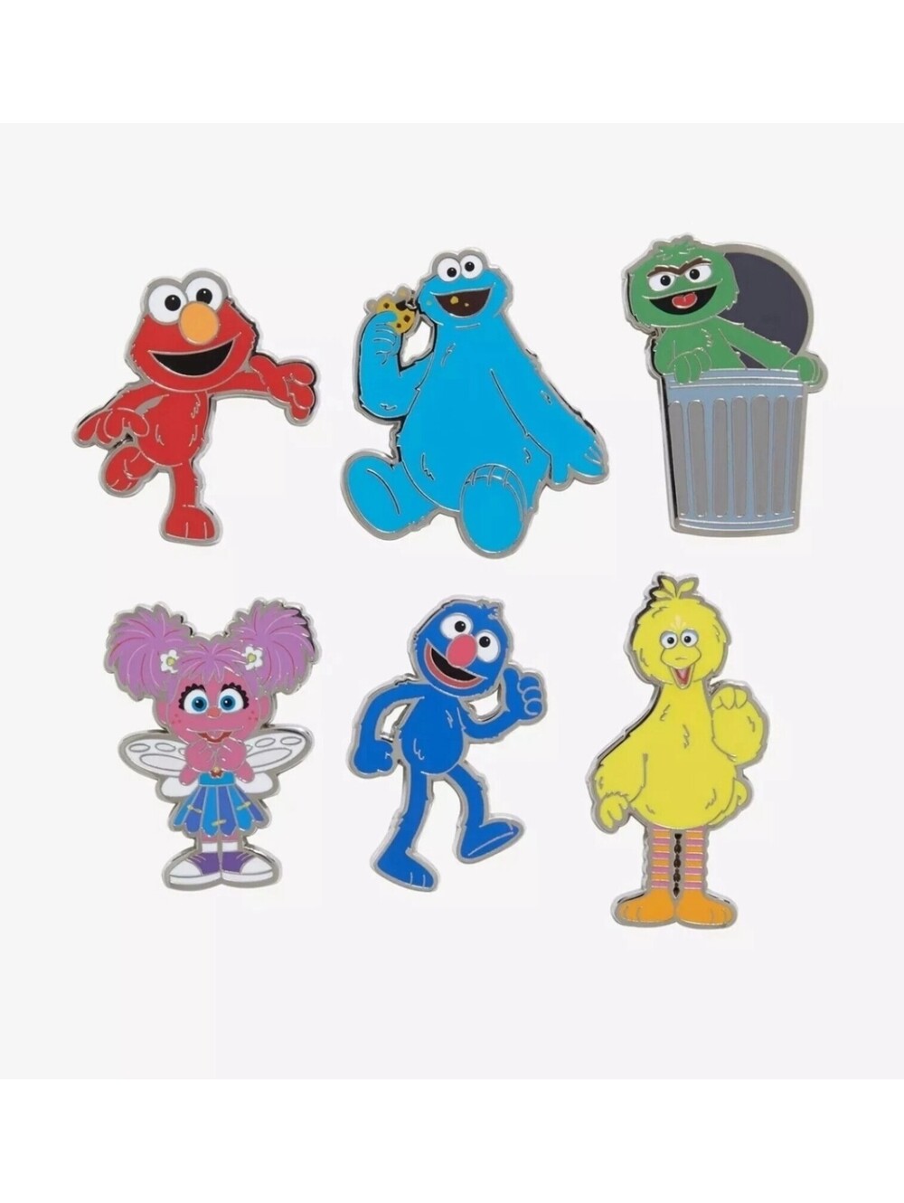 Sesame Street Characters Blind Box Enamel Pin Full Set 6